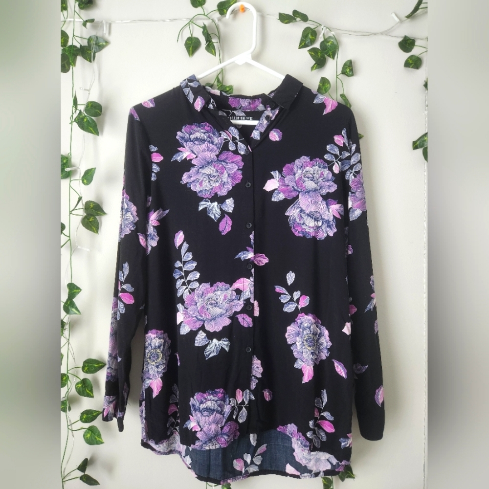 Cotton On Long-Sleeve Button-Down Collared Shirt